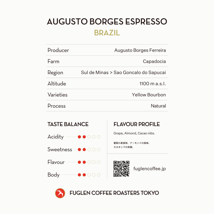 【NEW】AUGUSTO BORGES ESPRESSO / BRAZIL