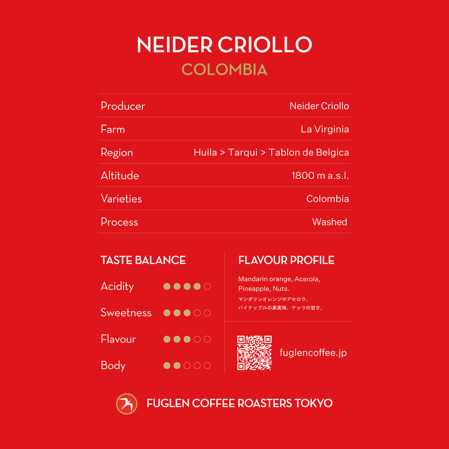 DRIP BAG / NEIDER CRIOLLO, COLOMBIA