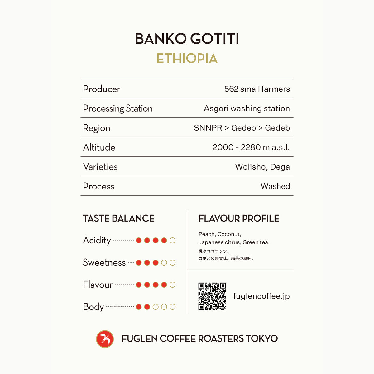 【NEW】DRIP BAG / BANKO GOTITI, ETHIOPIA